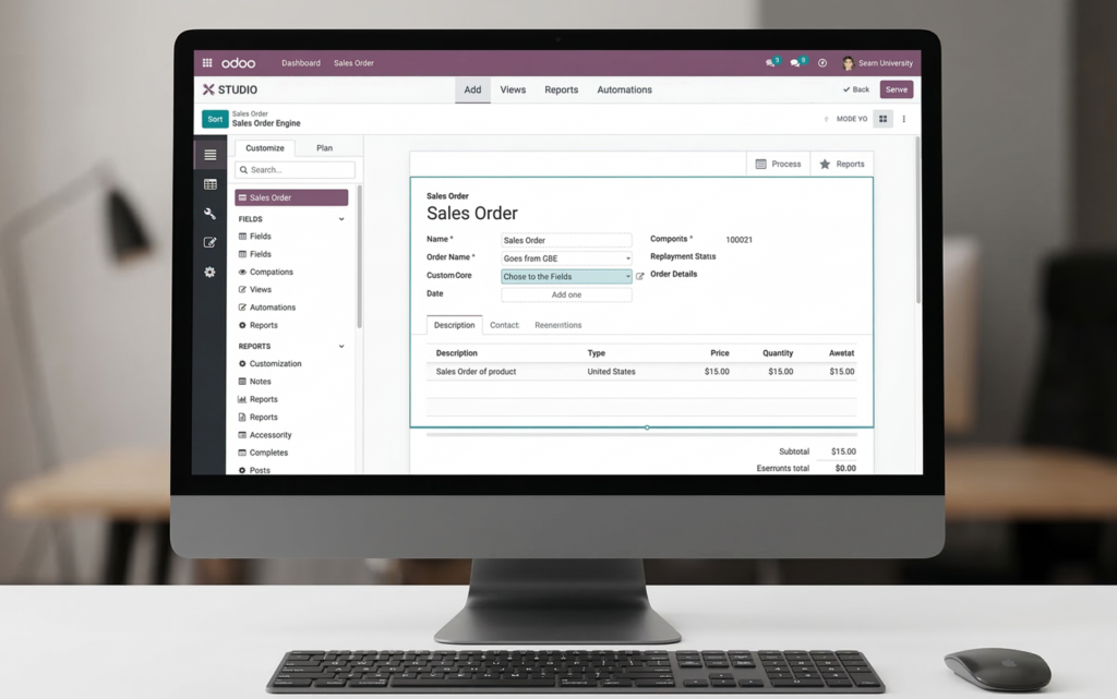 Interfaz de personalización sin código con Odoo Studio