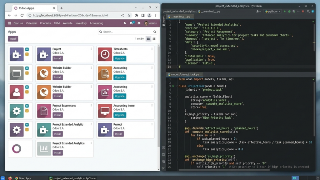 Módulos personalizados de odoo